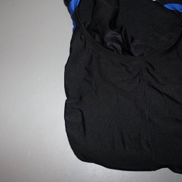 Black & Blue 1 Pcs Speedo Swimsuit Size 14/40 Never Used - Picture 6 of 8